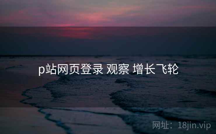 p站网页登录 观察 增长飞轮